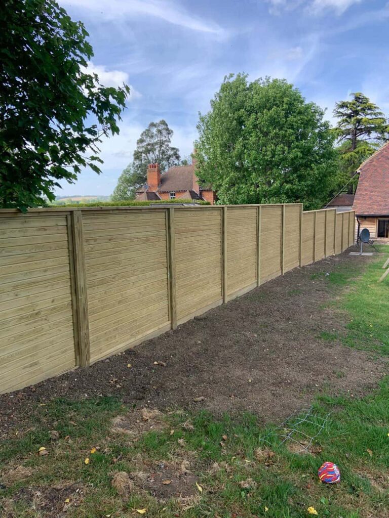 This is a photo of an acoustic fence installed by Fast Fix Fencing Hethersett
